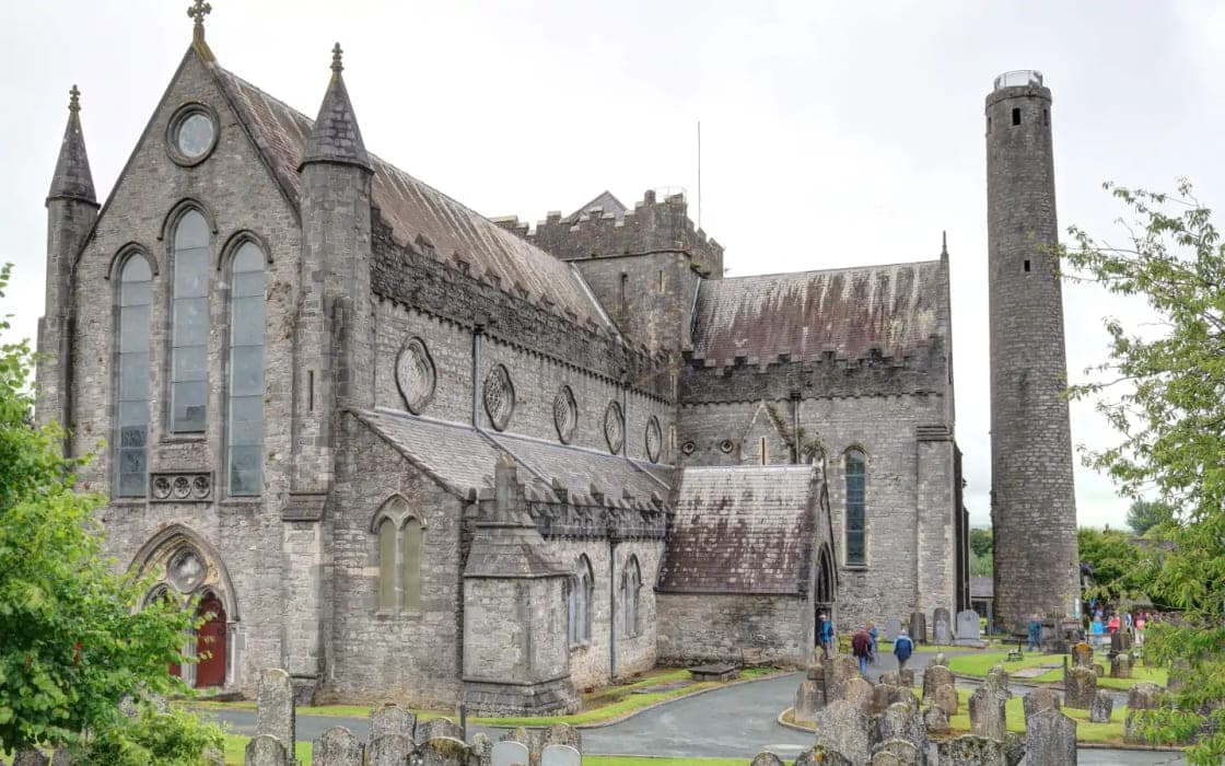 St Canice's Cathedral and its round tower in Kilkenny