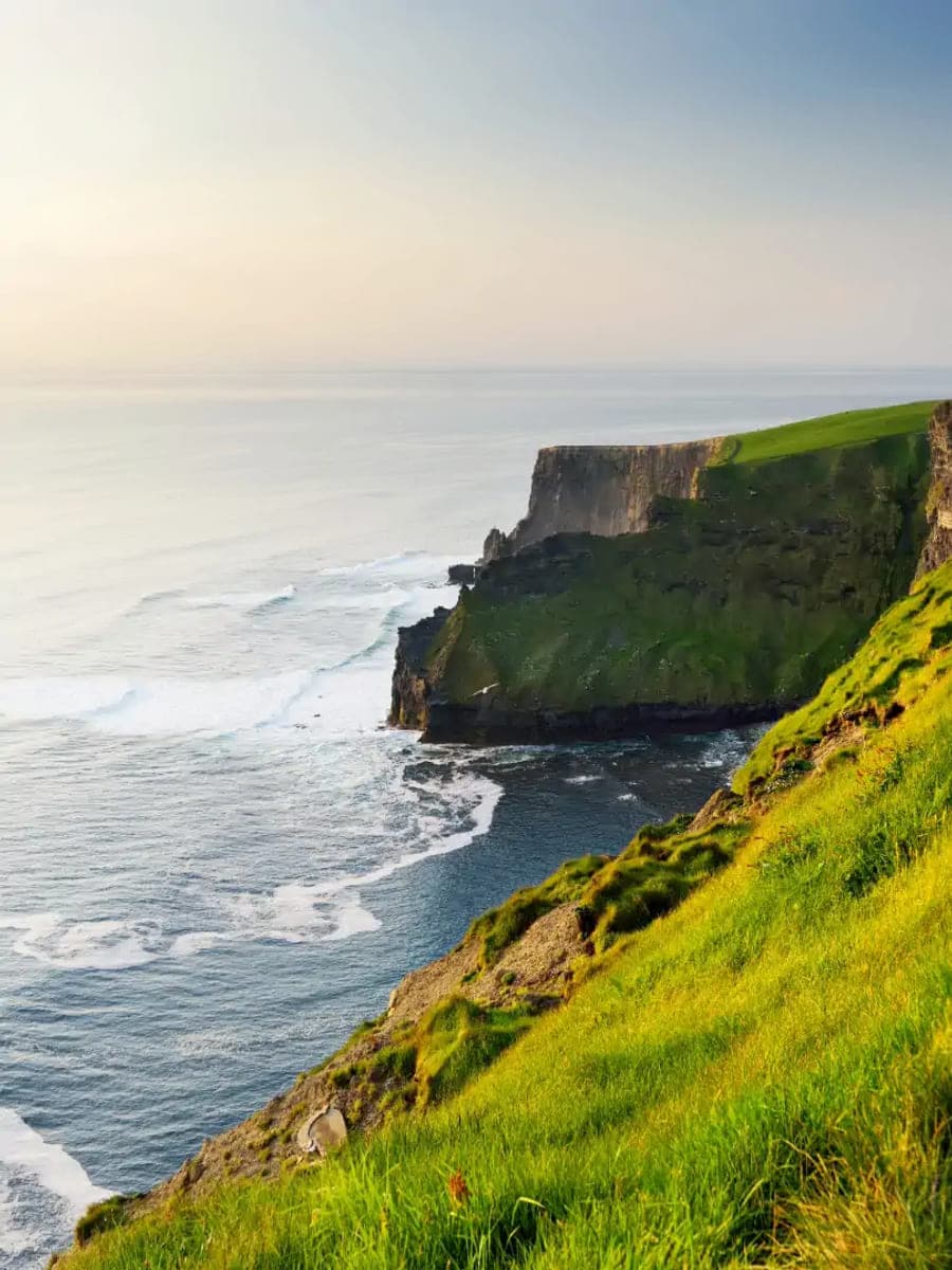 The cliff coastline north of Doolin, County Clare