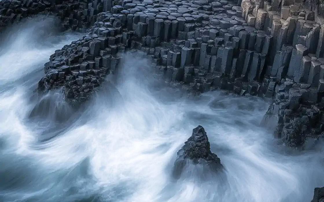 Basalt columns of the Giant's Causeway on the Antrim coast